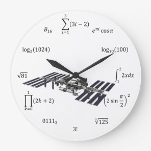 Math Equations and Notations Large Clock