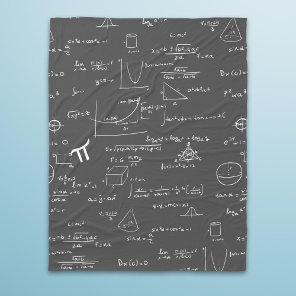 Math Equations Formulas Algebra Nerd Fleece Blanket