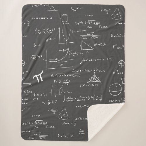 Math Equations Formulas Algebra Nerd Sherpa Blanket