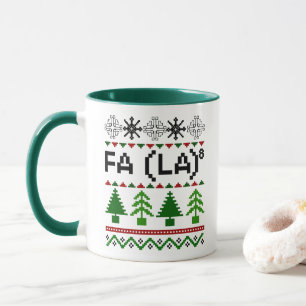 Math Fa La - Christmas Carol Ugly Sweater Style Mug