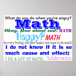 Funny Math Quotes Posters | Zazzle