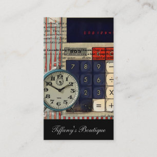 Math financial advisor accountant calculator business card