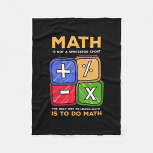 Math Fleece Blanket