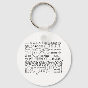 Math Font Keychain