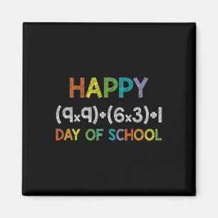 Math Formula 100 Days Of School 100th Day Fun Cute Magnet