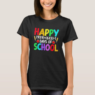 Math Formula 100 Days Of School Cool Math Teacher T-Shirt