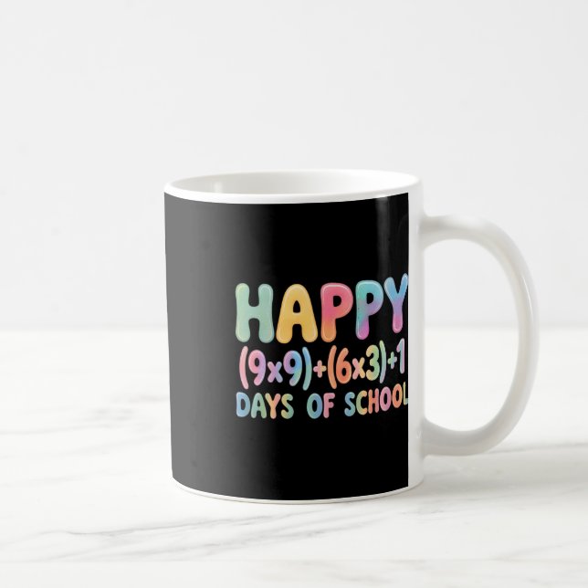 Math Formula 100 Days Of School Funny Equation Tea Coffee Mug (Right)