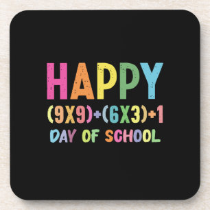 Math Formula 100 Days Of School Funny Math Teacher Beverage Coaster