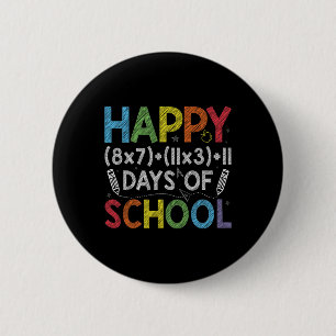 Math Formula 100 Days Of School Funny Math Teacher Button