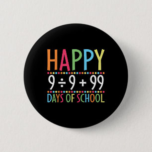 Math Formula 100 Days Of School Funny Math Teacher Button