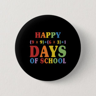 Math Formula 100 Days Of School Funny Math Teacher Button
