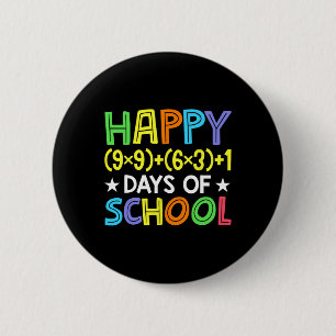 Math Formula 100 Days Of School Funny Math Teacher Button