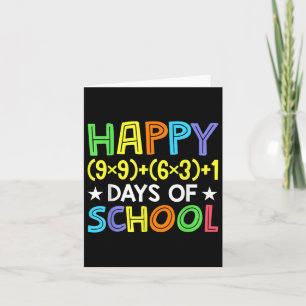 Math Formula 100 Days Of School Funny Math Teacher Card
