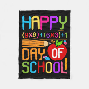 Math Formula 100 Days Of School Funny Math Teacher Fleece Blanket