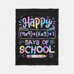 Math Formula 100 Days Of School Funny Math Teacher Fleece Blanket