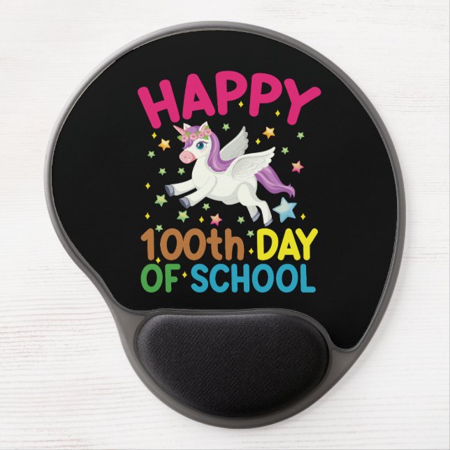 Math Formula 100 Days Of School Funny Math Teacher Gel Mouse Pad (Front)