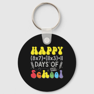 Math Formula 100 Days Of School Funny Math Teacher Keychain