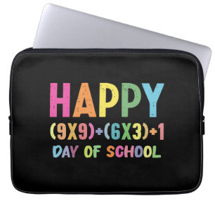 Math Formula 100 Days Of School Funny Math Teacher Laptop Sleeve