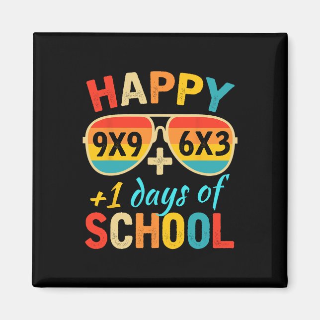 Math Formula 100 Days Of School Funny Math Teacher Magnet (Front)