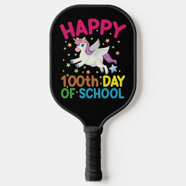 Math Formula 100 Days Of School Funny Math Teacher Pickleball Paddle (Front)