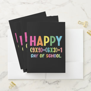 Math Formula 100 Days Of School Funny Math Teacher Pocket Folder