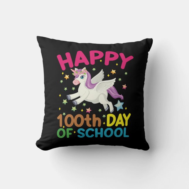 Math Formula 100 Days Of School Funny Math Teacher Throw Pillow (Front)