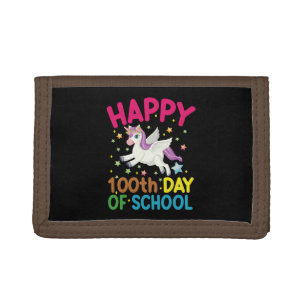 Math Formula 100 Days Of School Funny Math Teacher Tri-fold Wallet