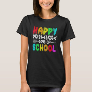Math Formula 100 Days Of School Gift Teachers Boy T-Shirt