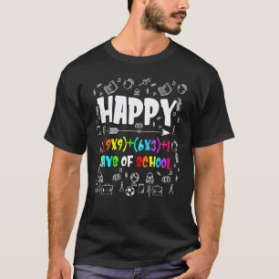 Math Formula 100 Days Of School Math Teacher 100th T-Shirt