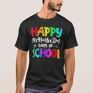 Math Formula 100 Days Of School Math Teacher 100Th T-Shirt