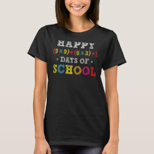 Math Formula 100 Days Of School Shirt Kid Boys Gir