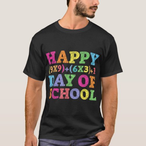Math Formula 100 Days Of School Teacher 100th Day  T_Shirt