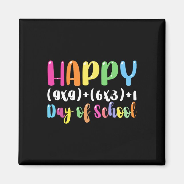 Math Formula 100 Days Of School Teacher Boy Girl  Magnet (Front)