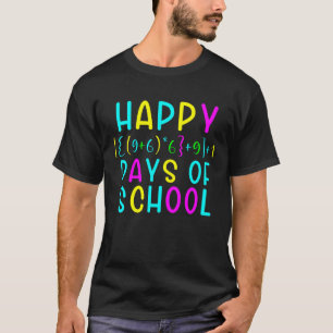 Math Formula 100 Days Of School Teacher Student T-Shirt