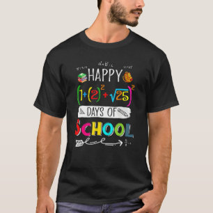 Math Formula Happy 100 Days Of School 100th Day Te T-Shirt