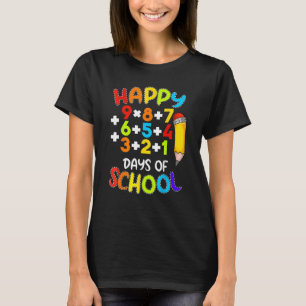 Math Formula Happy 100 Days Of School 100th Day Te T-Shirt