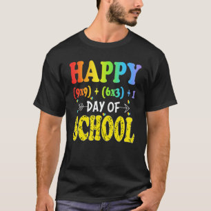 Math Formula Happy 100 Days Of School 100th Day Te T-Shirt