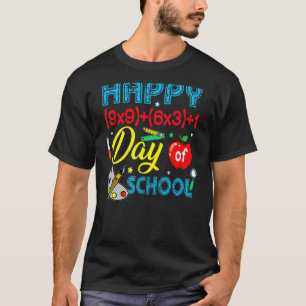 Math Formula Happy 100 Days Of School 100th Day Te T-Shirt