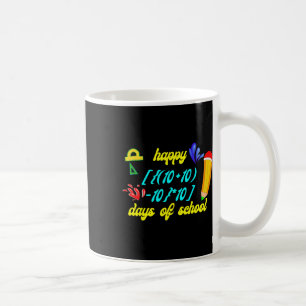 Math Formula Happy 100 Days Of School Funny Math T Coffee Mug