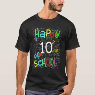 Math Formula Happy 100 Days Of School Teacher 100t T-Shirt