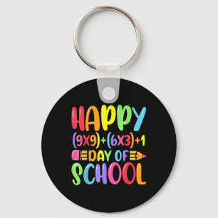 Math Formula Happy 100 Days Of School Teacher Math Keychain