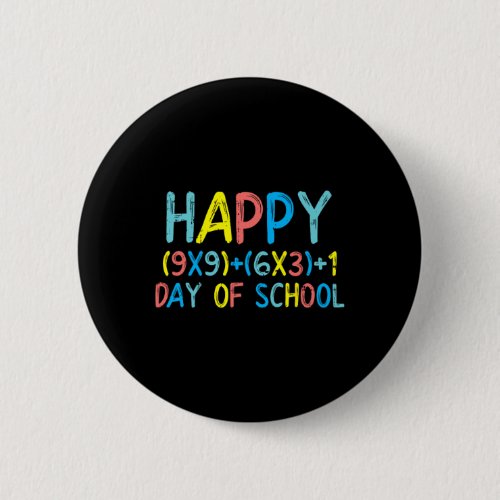 Math Formula Happy 100 Days School 100th Day Gift  Button