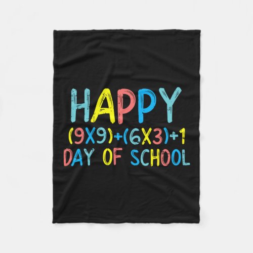 Math Formula Happy 100 Days School 100th Day Gift  Fleece Blanket