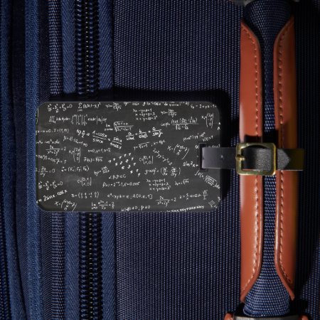 Math Formulas And Numbers Luggage Tag