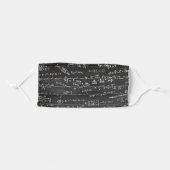 Math Formulas And Numbers On Blackboard Adult Cloth Face Mask (Front, Folded)