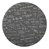 Math Formulas And Numbers On Blackboard Eraser (Back)