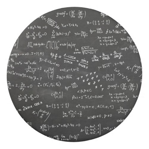 Math Formulas And Numbers On Blackboard Eraser