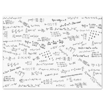 Math Formulas And Numbers Tissue Paper by wheresmymojo at Zazzle