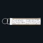 Math Formulas And Numbers Wrist Keychain<br><div class="desc">Let everyone know how much you love math or a great gift for the scientifically and mathematically conscious. #ilovemath</div>