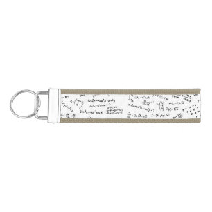 Math Formulas And Numbers Wrist Keychain